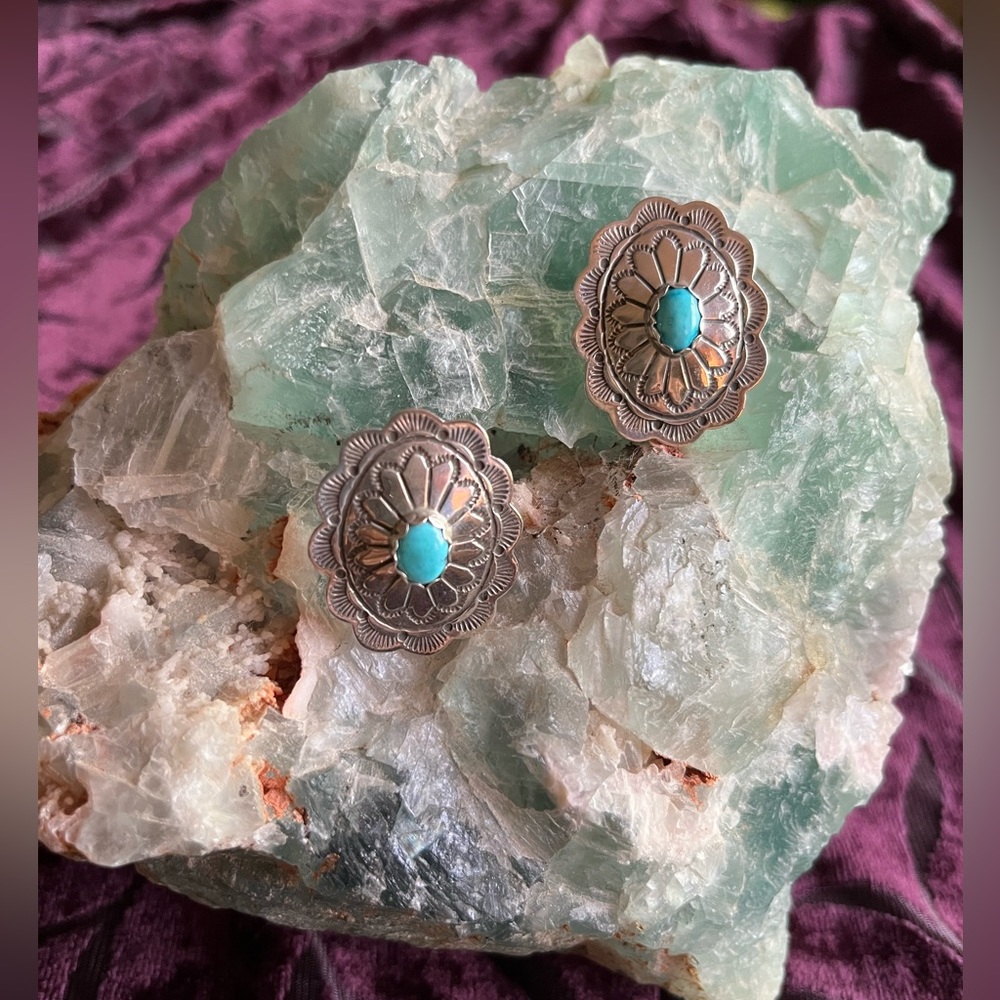 Sterling Silver and Turquoise Earrings